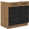 Meble kuchenne VIGO DARK WOOD / DĄB LANCELOT zestaw kuchnia 260cm