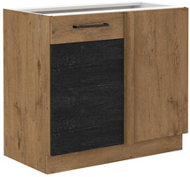 Szafka kuchenna dolna narożna VIGO 105 ND 1F BB DARK WOOD / DĄB LANCELOT