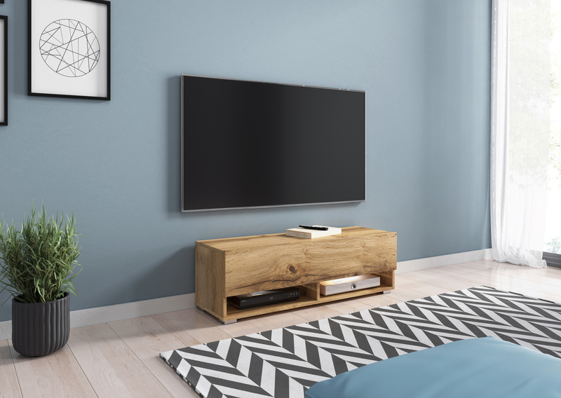 Szafka RTV A 100cm Kastanien Breslaw, do salonu, wisząca, stojąca