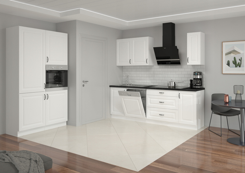 Szafka kuchenna górna narożna STILO 60x60 GN-90 (45°) 1F CLAYGREY/BIAŁY MAT