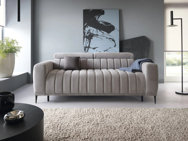 Sofa z funkcją spania GANDI C 227 cm, System włoski, Zagłówki