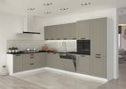 Meble kuchenne zestaw LUNA CLAY GREY / BIAŁY kuchnia szafki 250cm