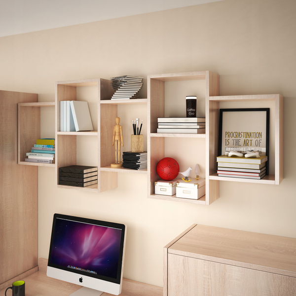 Półka wisząca / stojąca TRIO 001 Dąb Sonoma