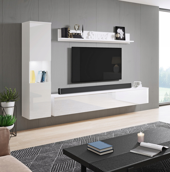 Komoda PARIS 150 Biały / Biały Połysk