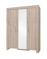 Szafa CEZAR 1, Szafa z lustrem 150 cm, Meble do Salonu CEZAR, Dąb Sonoma