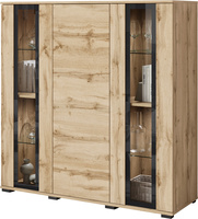 Komoda wysoka CARO 120cm Dąb Wotan