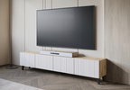 Szafka RTV PHUKET 190 Dąb Artisan / Białe Ryfle