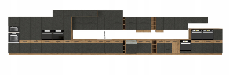 Szafka kuchenna dolna narożna VIGO 90x90 DN 2F BB MATERA / DĄB LANCELOT