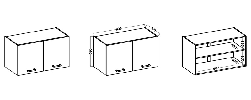 Szafka Słupek Kuchenny MARIA 50 cm, Komin, Biały/Dąb Artisan, Meble kuchenne MARIA