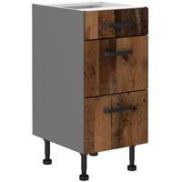 Szafka kuchenna dolna OLD STYLE 40 D 3S BB OLD STYLE WOOD/ANTRACYT
