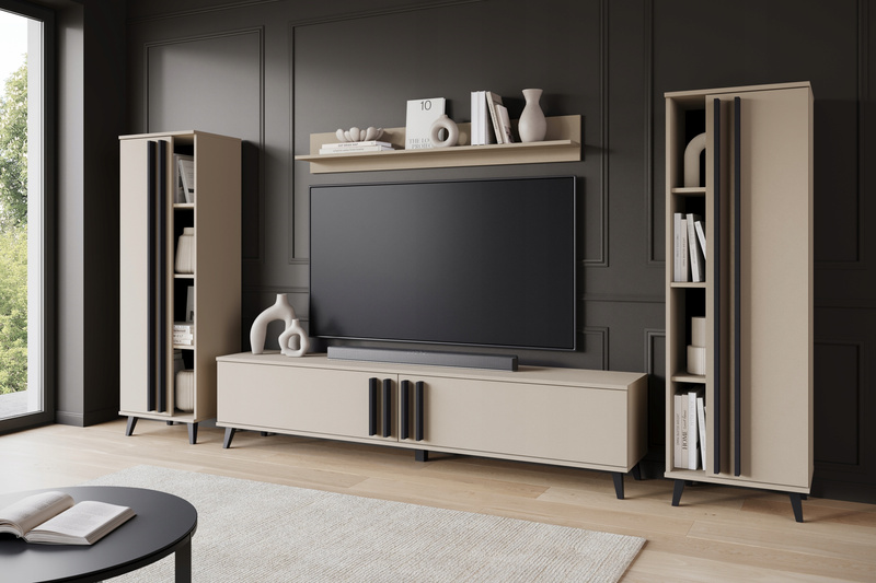 Meblościanka HELSINKI I Zestaw mebli, salon, CONGO