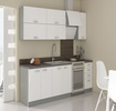 Front do zmywarki 45 cm z panelem sterującym z przodu ZM 570x446 BIAŁY POŁYSK, SZARY PLATYNOWY, Meble Kuchenne BIANCA