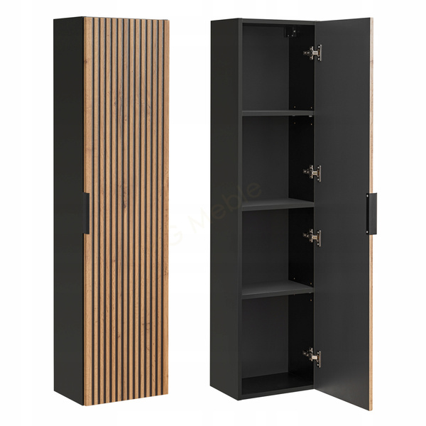 Meble łazienkowe XILO 120-2, Umywalka, 2xLustro LED, 2xSyfon, Wotan/Szary