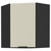 Szafka kuchenna górna ARONA 60x60 GN-72 1F (45°) CASHMERE / CZARNY MAT