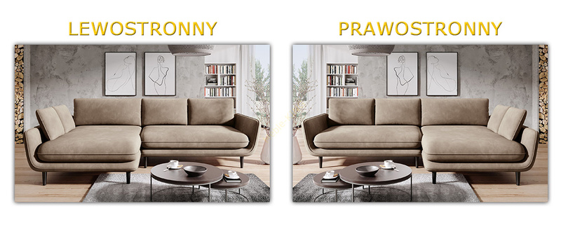Narożnik z funkcją spania GLOSSY 226 cm, Automat, Pojemnik, Sprężyny