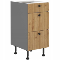 Szafka kuchenna dolna AVA 40 D 3S BB DĄB ARTISAN/ANTRACYT