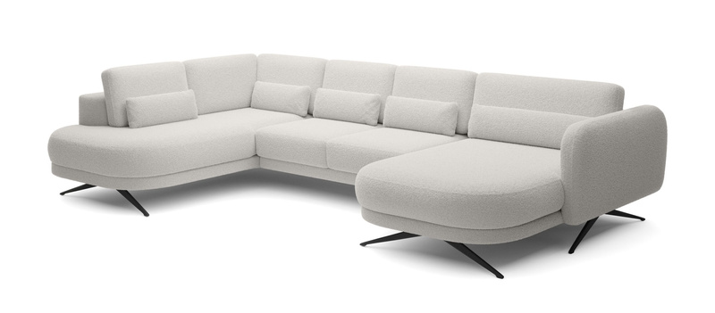 Narożnik ILUSIO XL 346 cm, Elektryczny wysuw siedziska, Regulacja Oparć