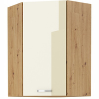 Szafka kuchenna górna ARTISAN 60x60 GN-90 (45°) 1F KREM POŁYSK/DĄB ARTISAN
