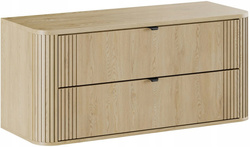 Zestaw mebli 120cm z blatem, szuflady, Meble łazienkowe OVALIA Dąb Cremona