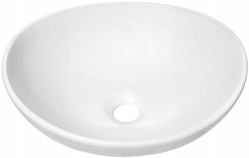 Umywalka nablatowa LOLA 40,5cm Biała