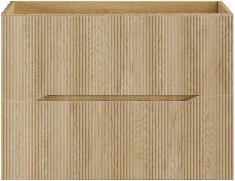 Szafka pod umywalkę 80cm, 2 szuflady, Meble łazienkowe NORDIC Dąb Cremona