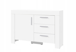 Komoda CEZAR 11, Komoda 120cm, Meble do Salonu CEZAR, Biała