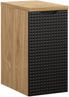 Zestaw meblowy 30cm z blatem, Meble łazienkowe LUXOR Dąb Olejowany / Czarny
