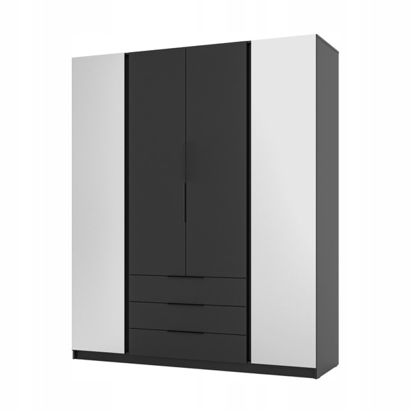 Szafa KAJA 2 LUSTRA 2F 3S Dąb Evoke drzwi szuflady