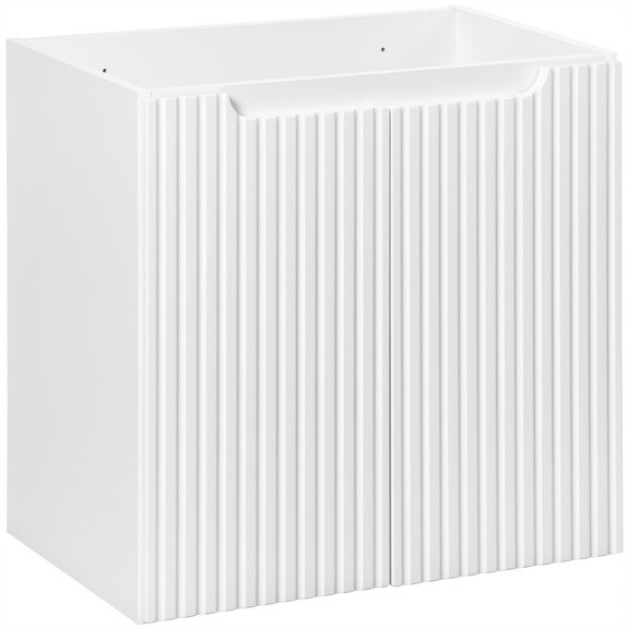 Zestaw meblowy 60cm z blatem, Meble łazienkowe NOVA Biały / Dąb Coast Evoke