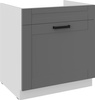 Szafka kuchenna dolna LUNA 80 ZL 1S BB DUST GREY / BIAŁY MAT