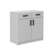 Szafka biurowa dolna MALTA 105 2F 2S Jasny Szary