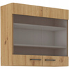 Meble kuchenne MODENA zestaw mebli CZARNY MAT/DĄB ARTISAN 260cm