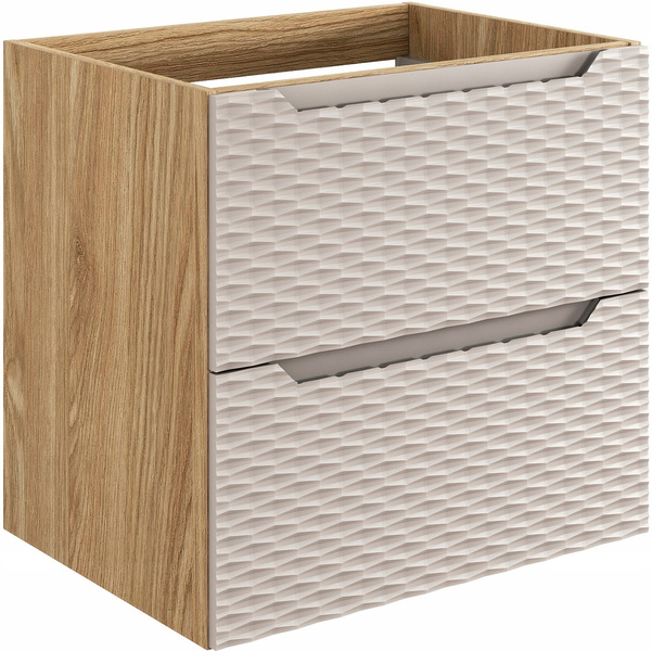 Szafka łazienkowa 60cm szuflad, Meble łazienkowe OCEAN Czarny/Dąb Olejowany