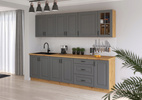Szafa kuchenna górna STILO 60x60 GN-72 (45°) 1F DUSTGREY/DĄB ARTISAN