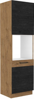 Szafka kuchenna VIGO 60 DP-210 2F DARK WOOD / DĄB LANCELOT
