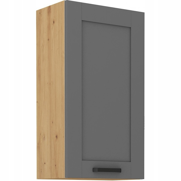 Szafka kuchenna górna LUNA 50 G-90 1F DUST GREY / DĄB ARTISAN