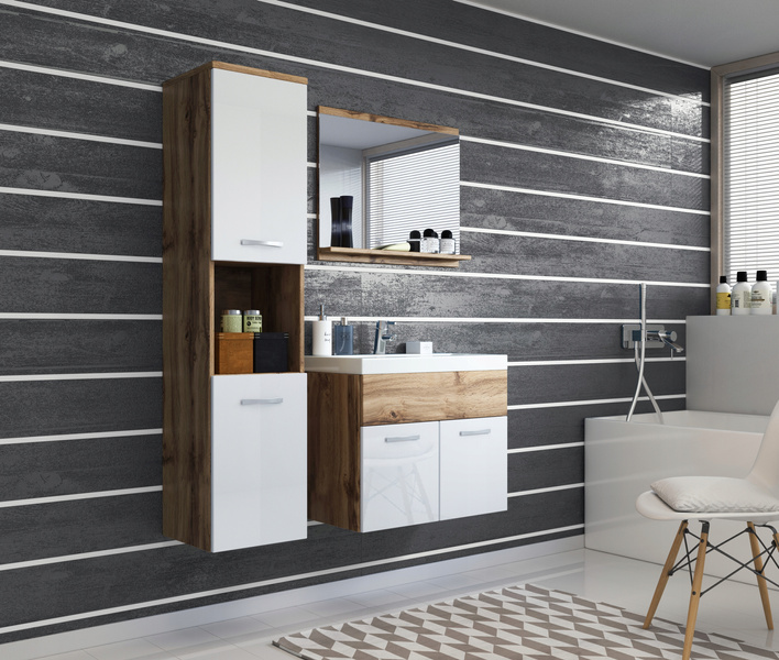 Meble łazienkowe MONTREAL, umywalka, lustro KASZMIROWY BEŻ