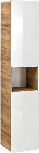 Szafka, Słupek 800 35cm, Meble łazienkowe ARUBA Dąb Craft / Szary Kosmos