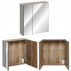 Meble łazienkowe SANTA FE TAUPE 60, Umywalka, Szafka z Lustrem, LED, Taupe