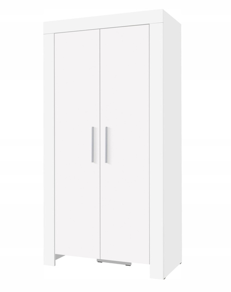Szafa CEZAR 2, Szafa 100cm, Dwudrzwiowa, Meble do Salonu CEZAR, Biała