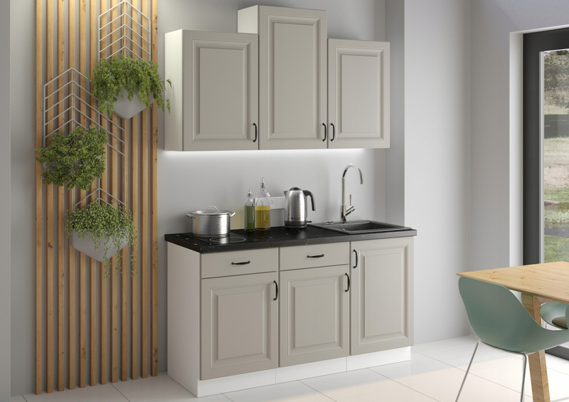 Szafka kuchenna STILO 60 DPM-210 2F CLAYGREY/BIAŁY MAT