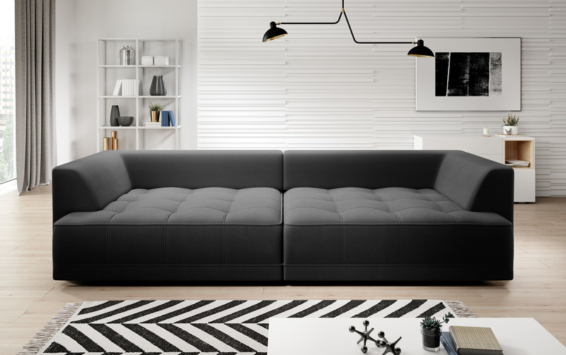 Sofa z funkcją spania TIGA BIGSOFA 302 cm, Elektryczny wysuw siedziska