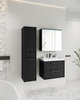 Meble łazienkowe Canada 01 CZARNY GRAFIT FALA MDF