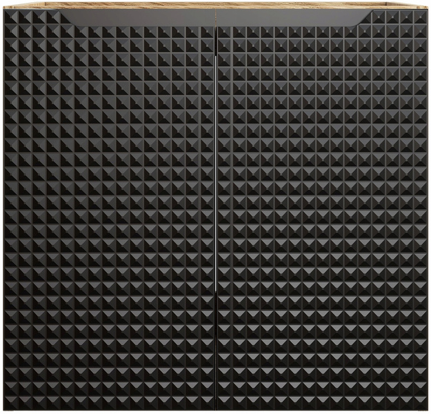 Szafka pod umywalkę 60cm, Meble łazienkowe LUXOR Dąb Olejowany / Czarny