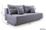 Kanapa Rozkładana, Sofa Rozkładana ARENA 192 cm