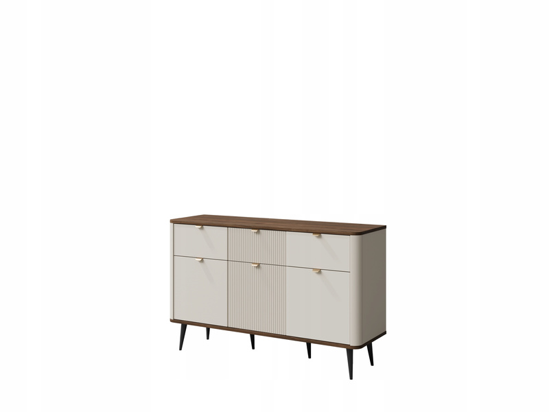 Komoda MARLY 10 130cm, Meble Pokojowe MARLY, KASZMIR / SZARY KAMIEŃ