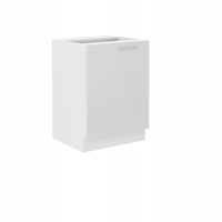 Szafka kuchenna dolna LARA 60 D 1F BB BIAŁY/BIAŁY POŁYSK