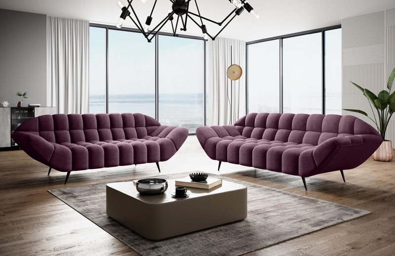 Nowoczesna Sofa GAPPA 2 200 cm, Wysokoelastyczna Pianka, Sprężyny