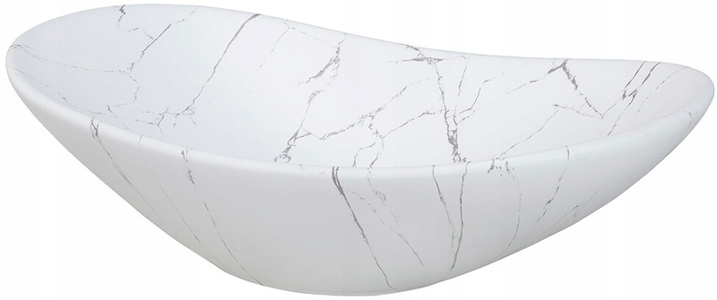 Umywalka nablatowa LENA 62cm Czarny Mat