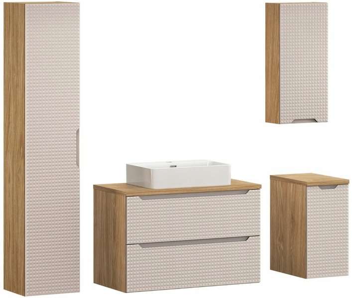 Umywalka nablatowa TRUST 55cm Biały Połysk